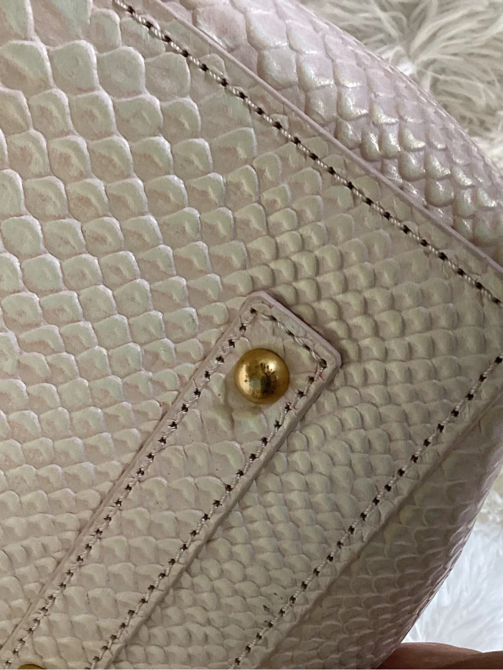 Dooney & Bourke Blush Pink Embossed Leather Satchel with Matching Wallet